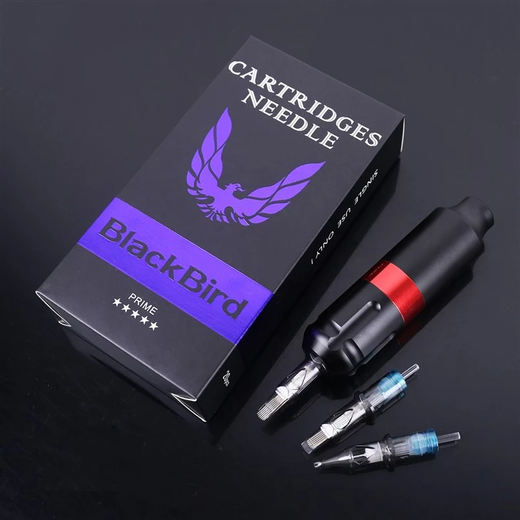 Kaxxa tal-labra tat-tatwaġġ tat-tatwaġġ sterilizzata tat-tatwaġġ tat-tatwaġġ blackbird għal magna tatwaġġ