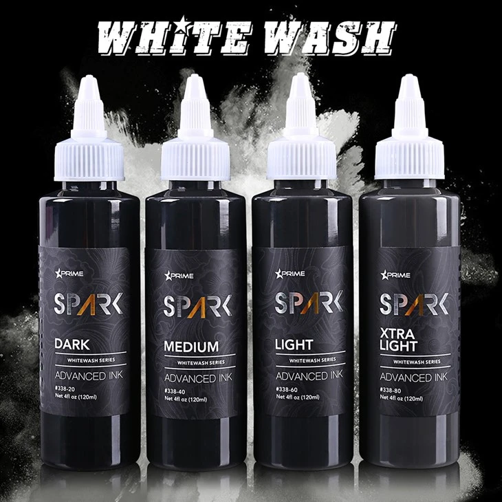 4oz Organic Bright and Long - Whitewash Spark Tatwaġġ Ink għal għamla permanenti