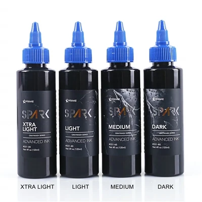Organic 4oz 120ml Graywash għamla tal-linka tatwaġġ iswed
