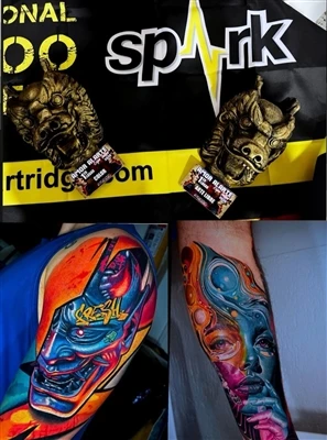 L-Artist ta' SPARK @anfitriontattoo Talbiet Rebħa Doppja Fl-Expo Tattoo Cultu...