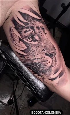 Xi jfisser Half Tiger Tattoo?