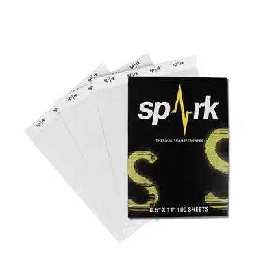100pcs kopjatur tal-karta tatwaġġ spark tatwaġġ termali stensil trasferiment tal-karta tal-istiker tal-karta termali