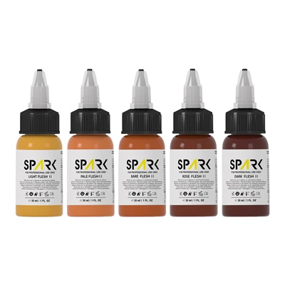 Professjonali EU REACH Konformi 1oz Flesh Tone Tattoo Ink Set Għall Permanenti Makeup & Tattoo Artists