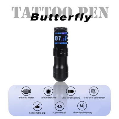 Pistola tat-tatwaġġ mingħajr fili b'2000mAh Ġappun Metal Motor Long Battery Life