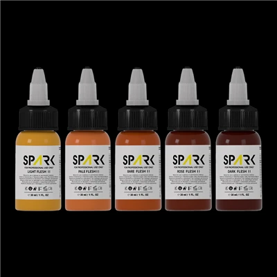 Professjonali 1oz Fliexken Flesh Tone Tattoo Ink Set - EU REACH Konformi