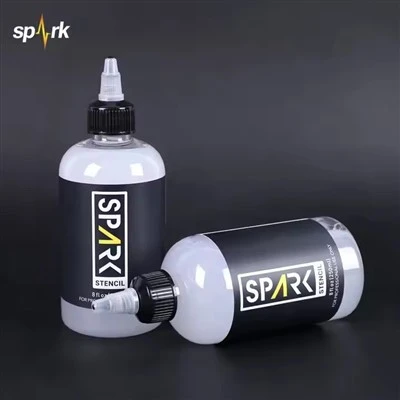 Spark Vegan Stencil Friendly Fast - Formula tat-tnixxif Stuff Transfer Gel 8 Fl Oz (240 ml) għal Applikazzjoni tat-Tencil tatwaġġ