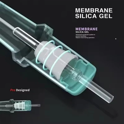 Spark Membrana tal-qoxra trasparenti ġdida fjamanta 0.35 mm / 12 labar tal-iskartoċċ tat-tatwaġġ għall-provvista tal-ħanut tat-tatwaġġ