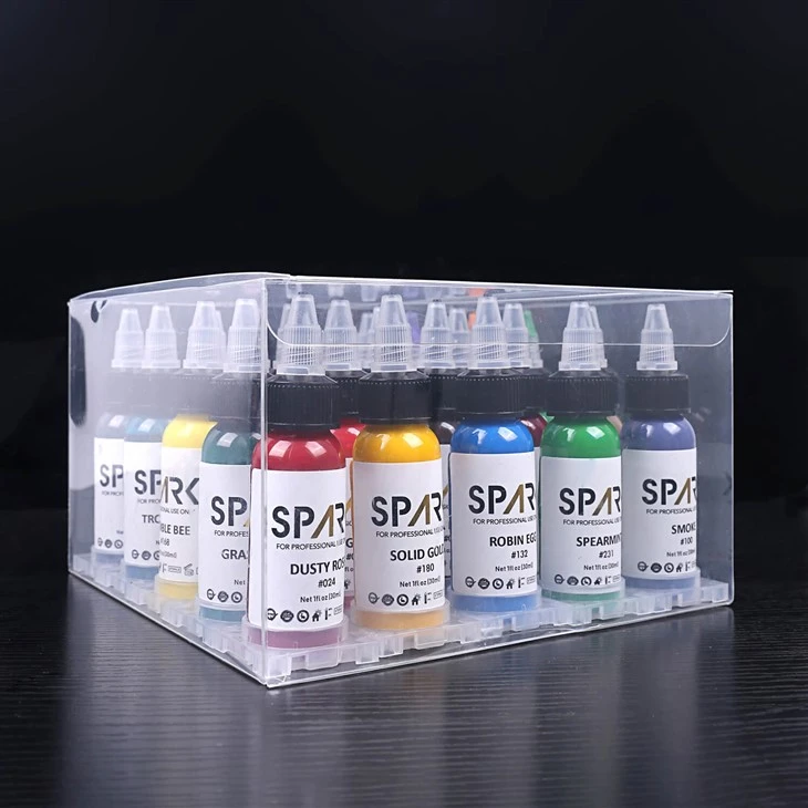 Spark 25 fliexken tatwaġġ tal-linka tatwaġġ 1 oz 30 ml 25 jgħodd kull sett 66 kuluri minn fejn jagħżlu