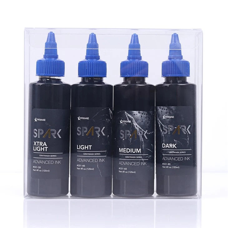 Spark l-aktar ġdid 4oz * 4 ħasil griż li ma jgħaddix ilma minnu linka tatwaġġ temporanja