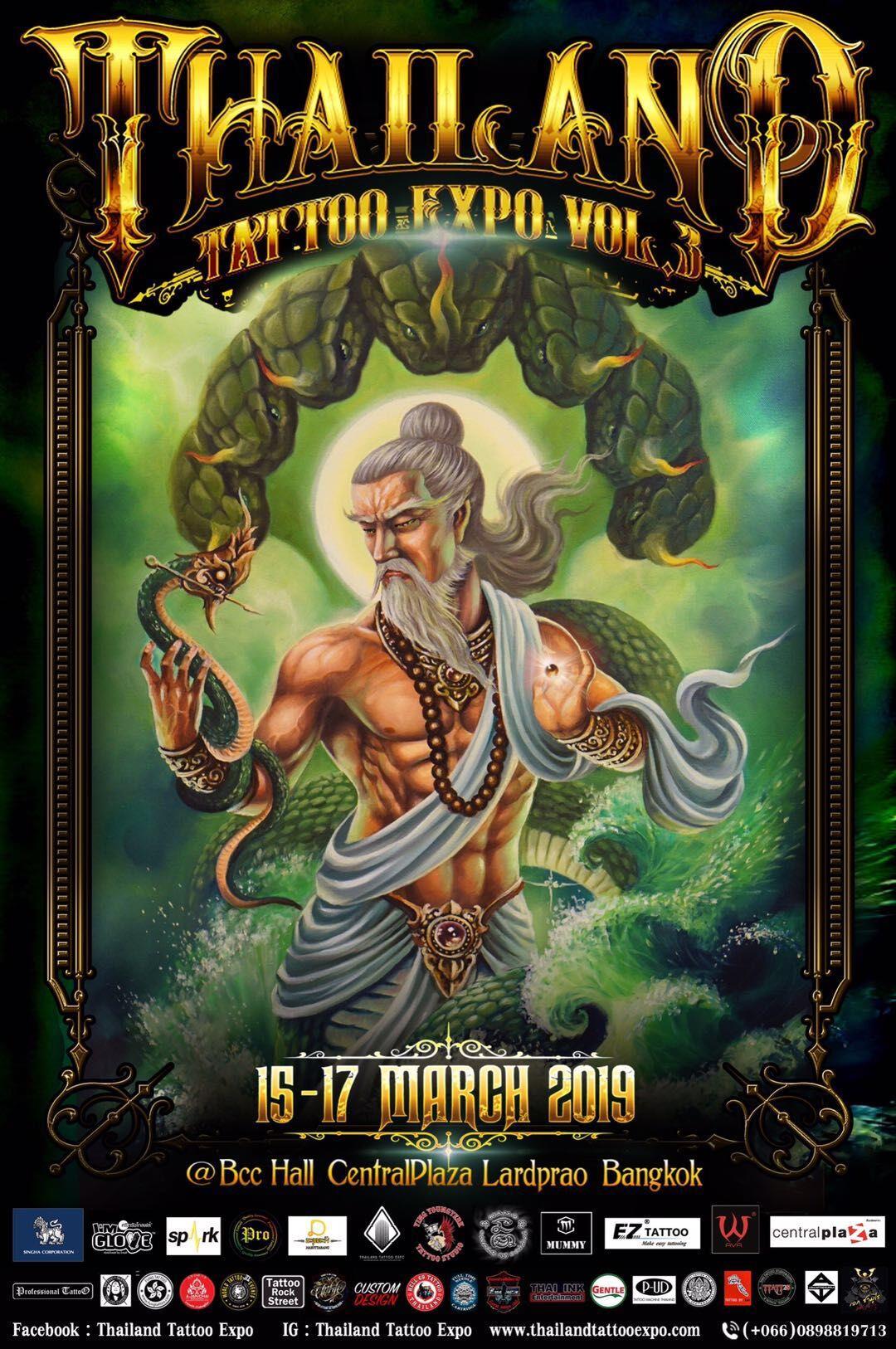 Sparkor tal-Kartuċċa tat-Tattoo Sponsor 2019 Tajlandja tatwaġġ Expo V3