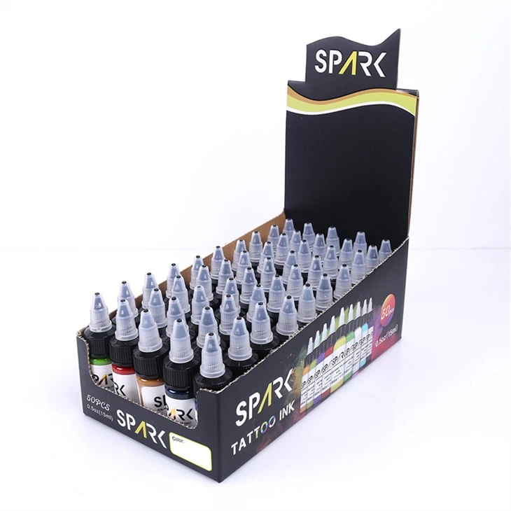 50 Settijiet tal-Kulur Spark Leadfree Tattoo Ink Iswed Tattoo Ink Tattoo Ink Iswed