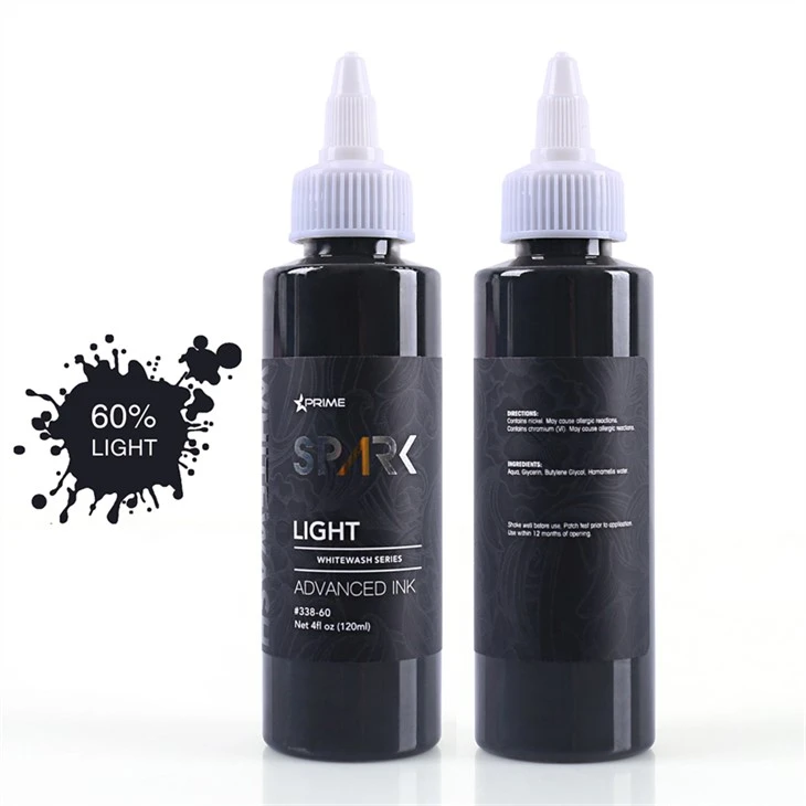 Sett ta' linka tat-tatwaġġ mingħajr moħqrija Vegan White Wash Set Spark Tattoo Ink