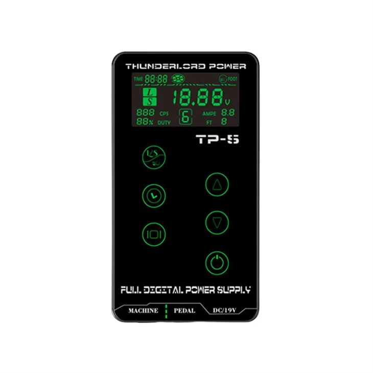 Għal Magni tat-Tatwaġġ Coil U Rotary LCD Tattoo Supplies Mini Power Supply Tattoos