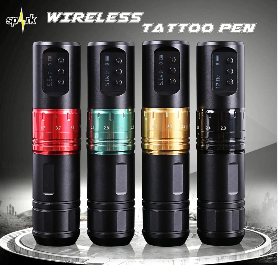 L-aktar ġdid Spark Wireless Kwalità Għolja Brushless Motor Tattoo Skrataċ Magni għall-Arti tal-Korp tat-Tatwaġġ
