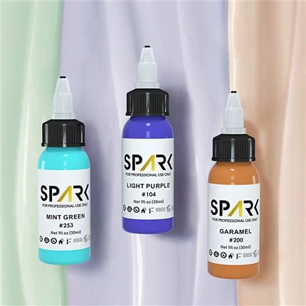 25 Kulur Set Spark Tattoo Ink Real Dark Gloss Iswed Spark
