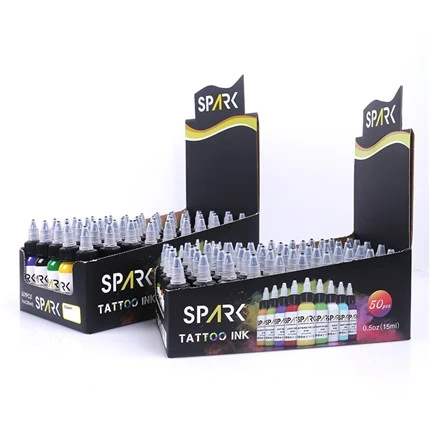 50 Settijiet tal-Kulur Pigmenti Linka tat-tatwaġġ Linka tat-tatwaġġ Vegan Linka tat-tatwaġġ 30ml
