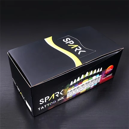 50 Settijiet tal-Kulur Spark Tatwaġġ Ink Set Professional Tattoo Linka Kulur