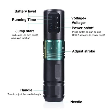 Brushless Motor Spark Wireless Tatwaġġ Magni Professjonali