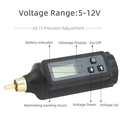Wireless Tattoo Power Supply Diġitali 2000 MAh