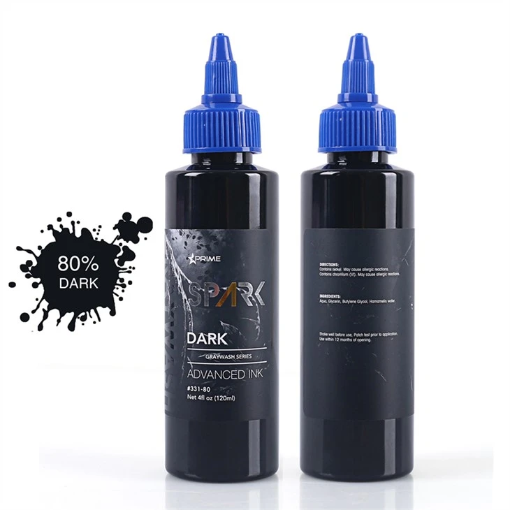 Linka tat-tatwaġġ bil-massa Iswed Linka tat-tatwaġġ Spark Tattoo Ink