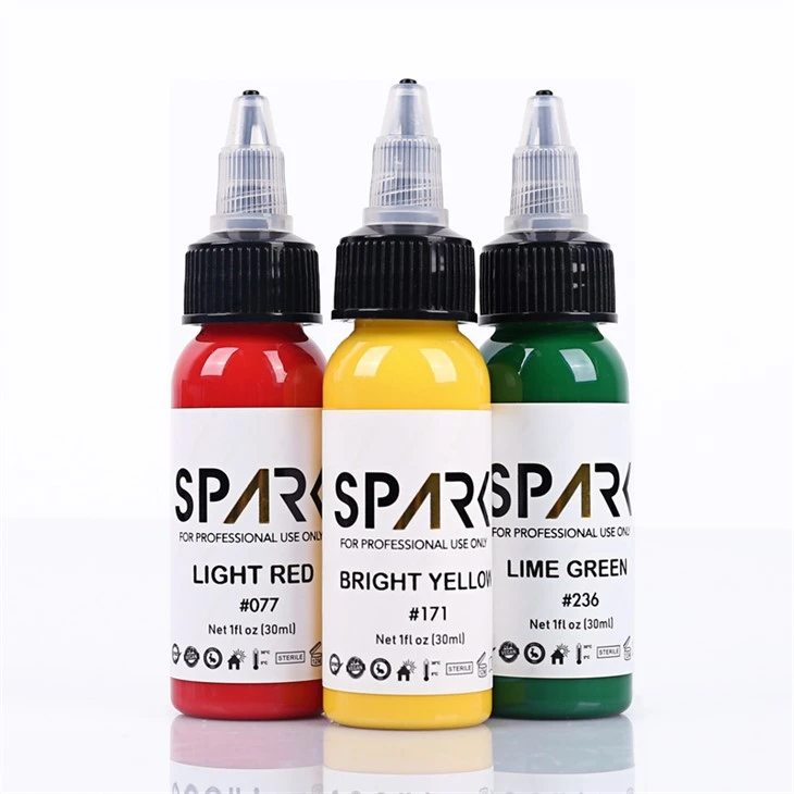Linka tat-tatwaġġ bl-ingrossa Spark Linka tat-tatwaġġ Super Black Tattoo Ink