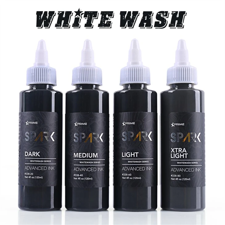 Linka tat-tatwaġġ f'Bulk White Wash Set Spark Tattoo Ink