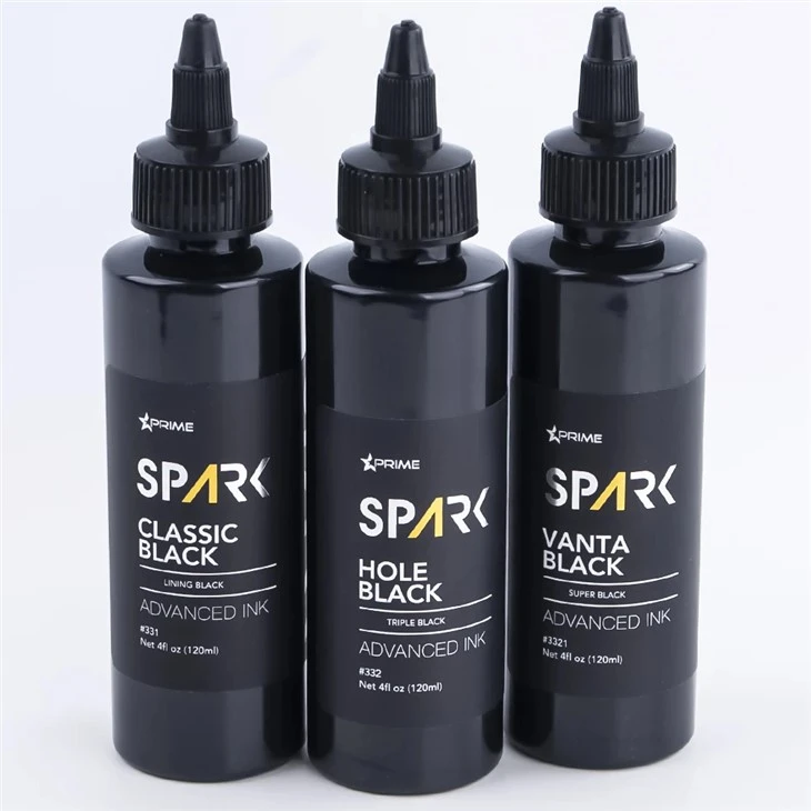 Linka tat-tatwaġġ bil-massa 8OZ Linka Iswed Serje Toqba Iswed Triple Iswed Spark Linka għat-tatwaġġ Linka għat-tatwaġġ mingħajr ċomb